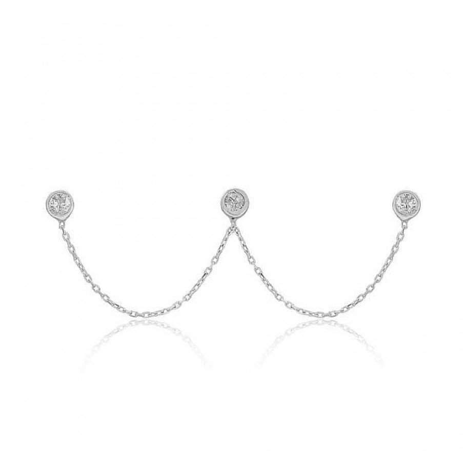 Oorbellen My Unique Style | Trio Studs - 925 Zilver