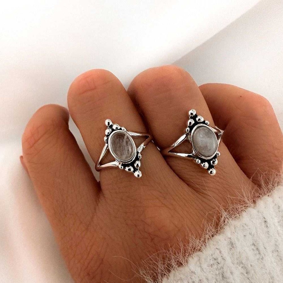 Ringen My Unique Style | Moonstone Ring Kayla - 925 Zilver