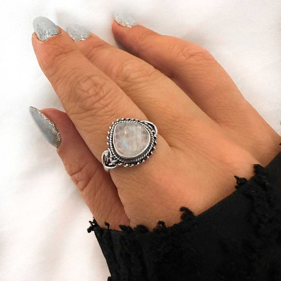 Ringen My Unique Style | Lunar Ring Moonstone - 925 Zilver