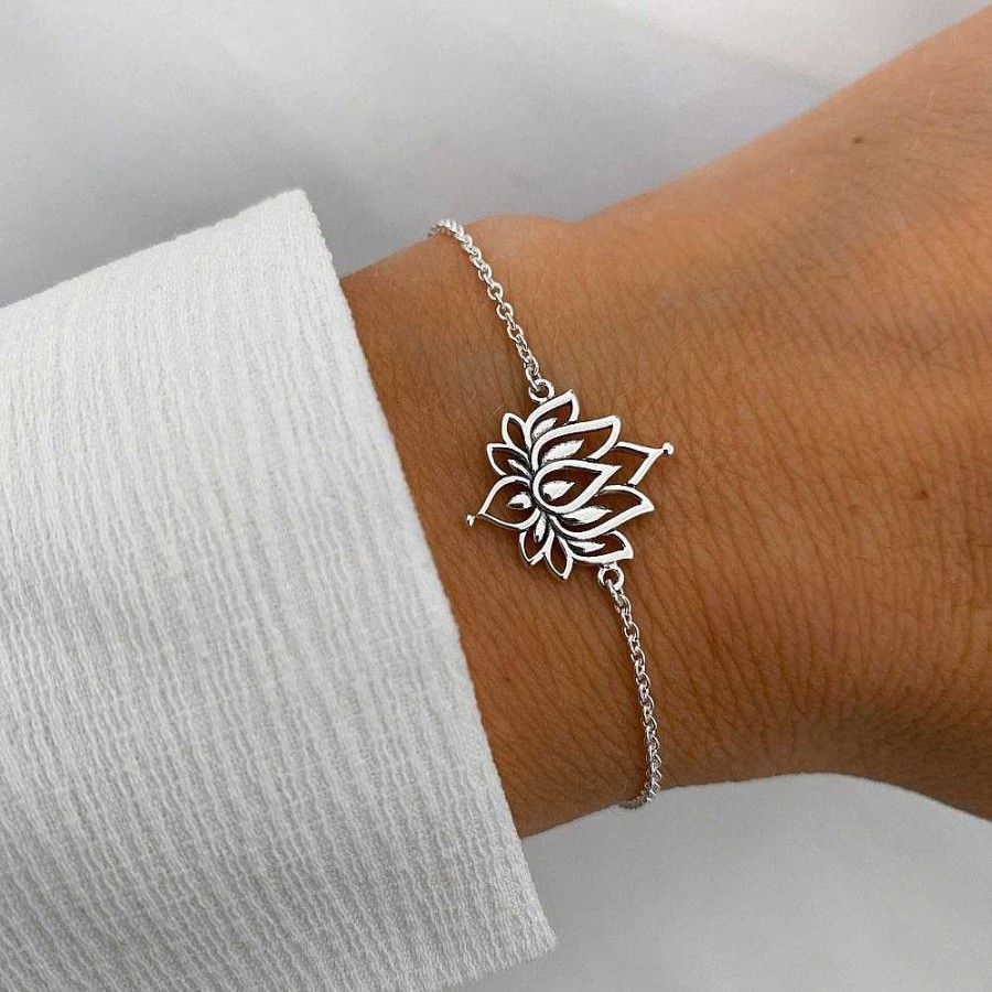 Armbanden My Unique Style | Armband White Lotus - 925 Zilver