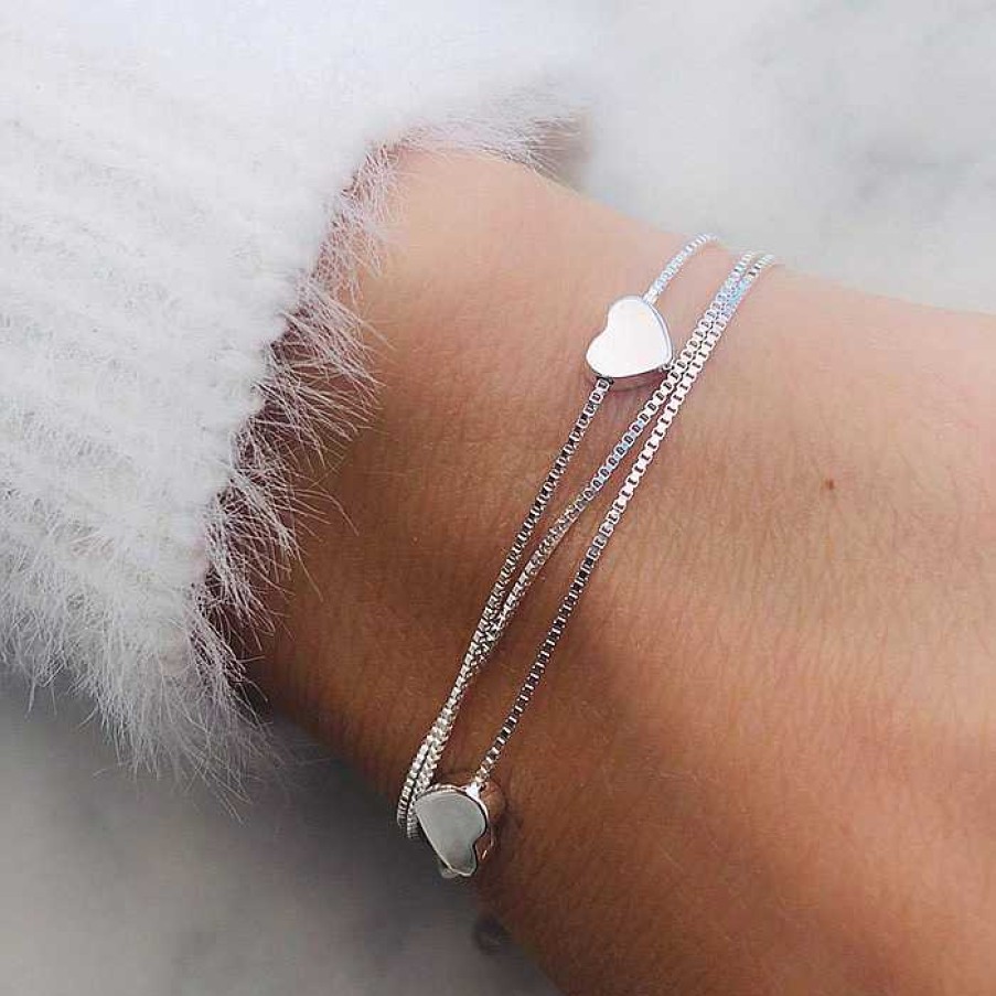 Armbanden My Unique Style | Floating Hearts Armbandje