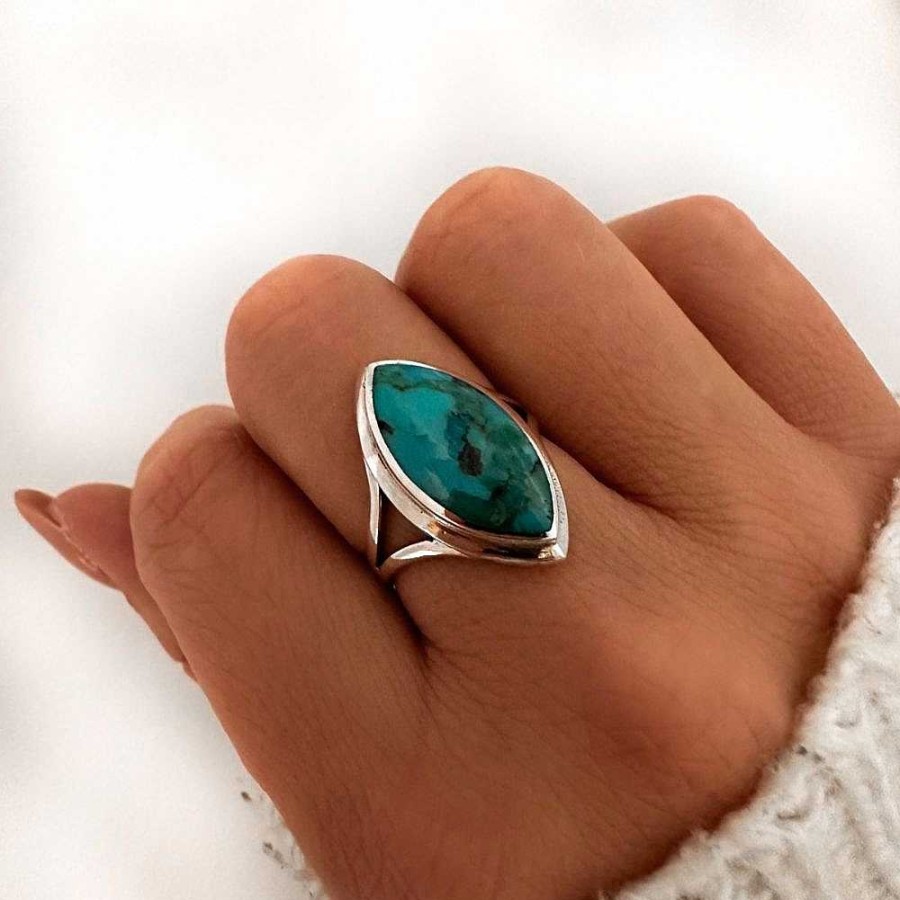 Ringen My Unique Style | Turquoise Ring Zia - 925 Zilver