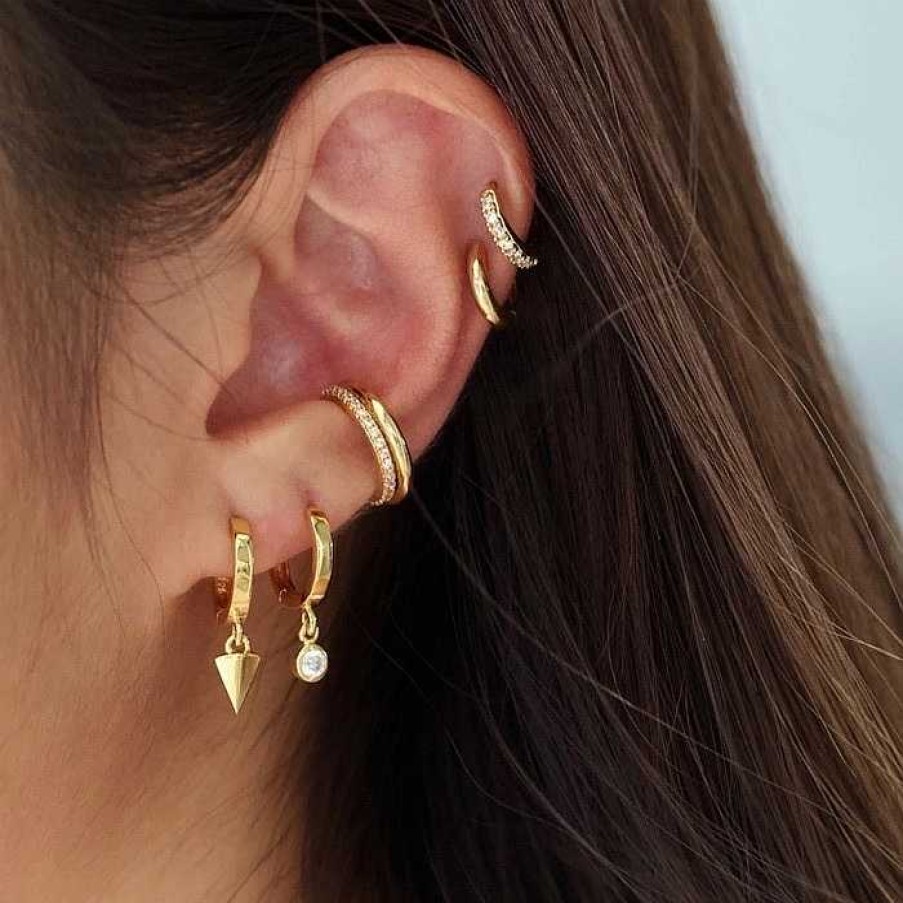 Ear Cuffs My Unique Style | Ear Cuff Sparkle Pave - Gold Plated