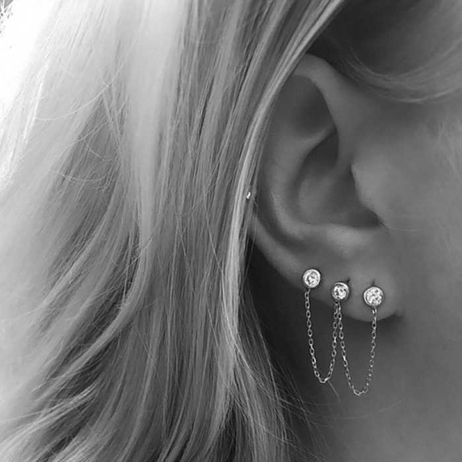 Oorbellen My Unique Style | Trio Studs - 925 Zilver