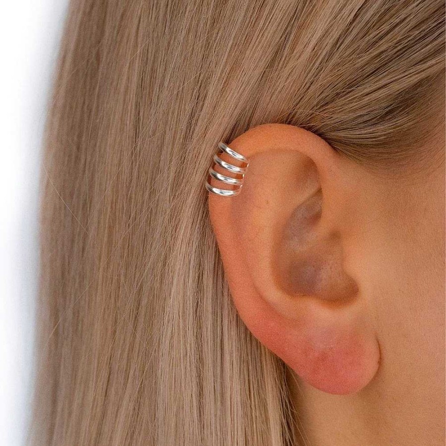 Ear Cuffs My Unique Style | Earcuff Quatro - 925 Zilver