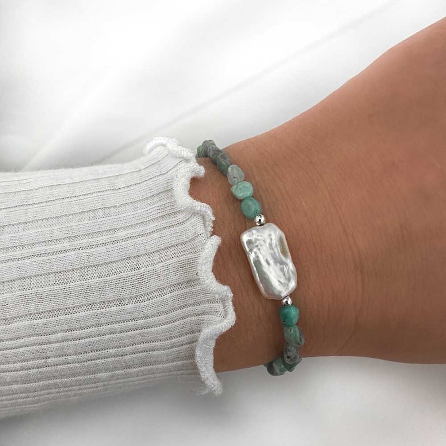 Armbanden My Unique Style | Amazonite Delight Armband - 925 Zilver