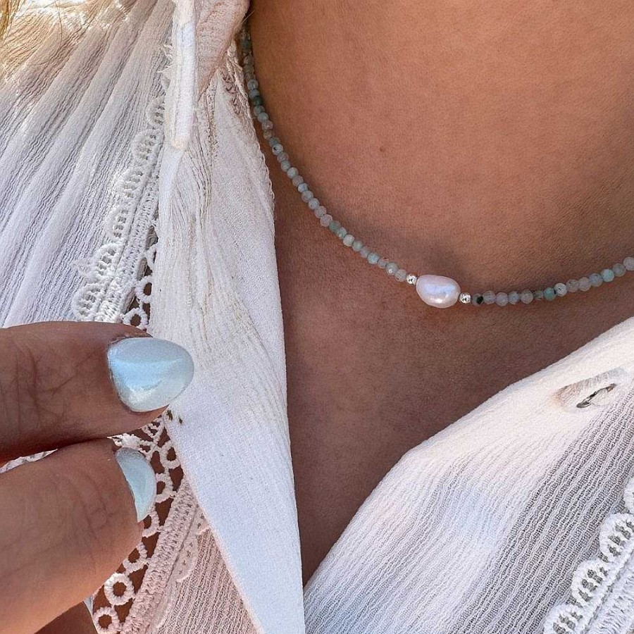 Kettingen My Unique Style | Amazonite Delight Ketting - 925 Zilver