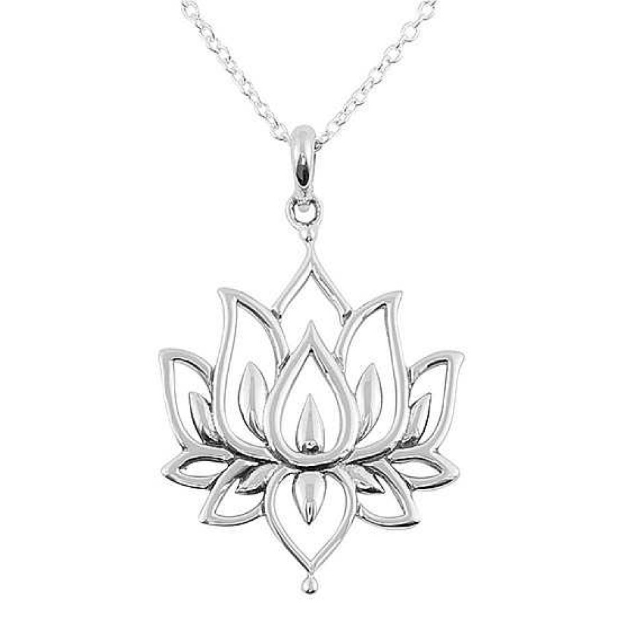 Kettingen My Unique Style | White Lotus Necklace - 925 Zilver