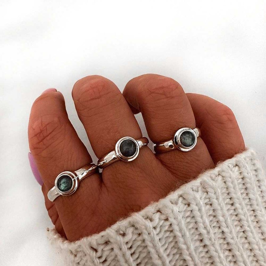 Ringen My Unique Style | Labradoriet Ring Luneria - 925 Zilver