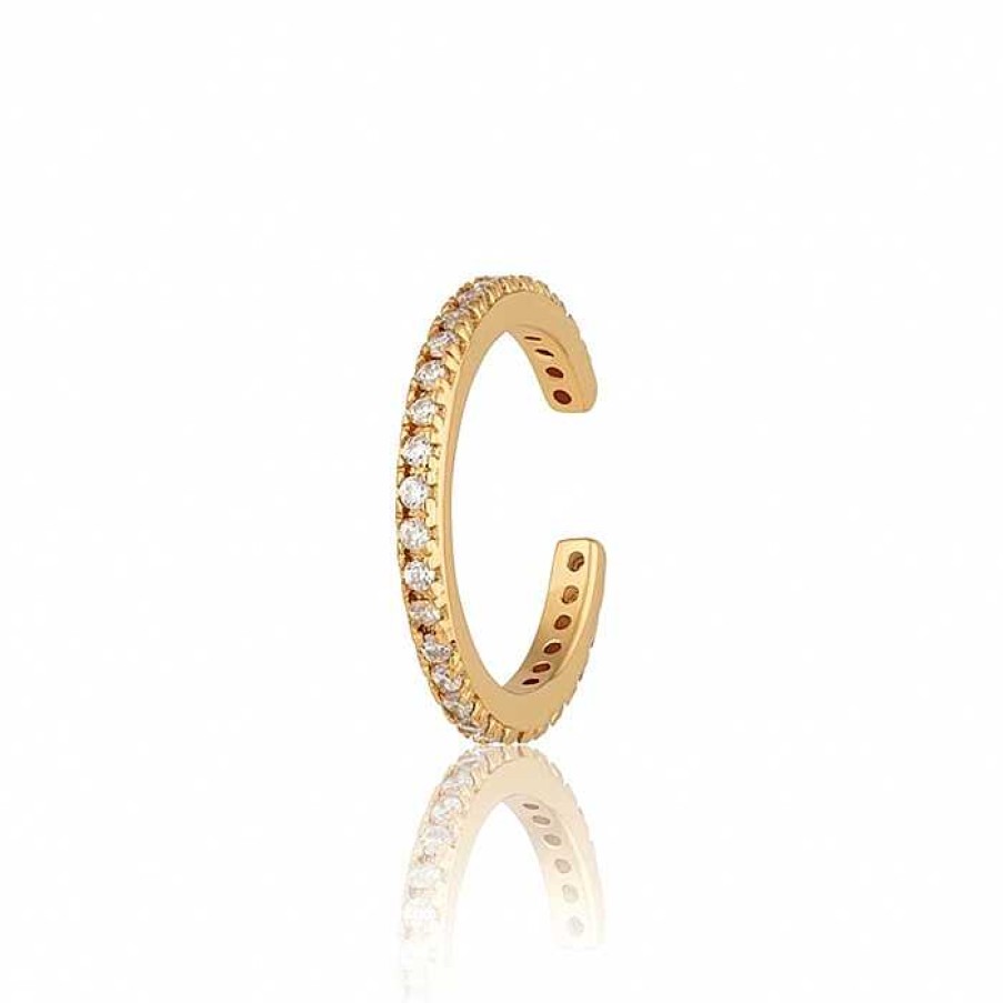 Ear Cuffs My Unique Style | Ear Cuff Sparkle Pave - Gold Plated