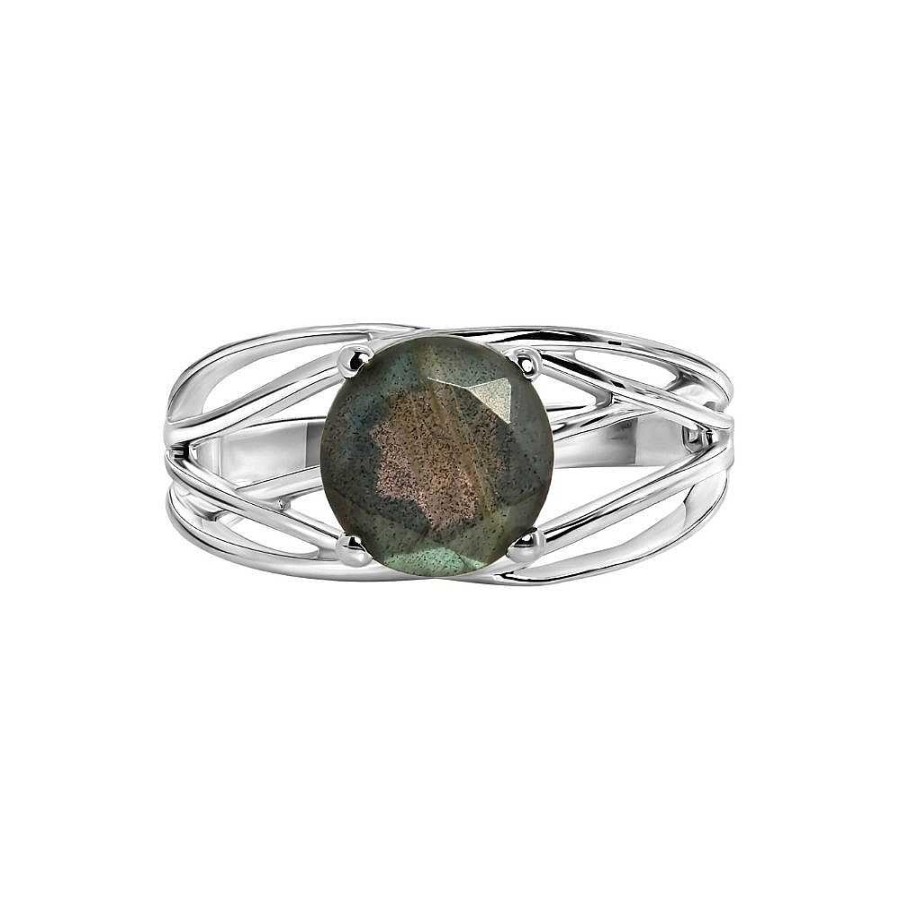 Ringen My Unique Style | Labradorite Ring Mila - 925 Zilver