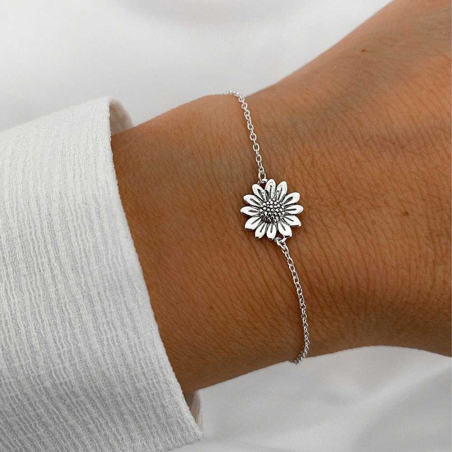 Armbanden My Unique Style | Sunflower Armband - 925 Zilver