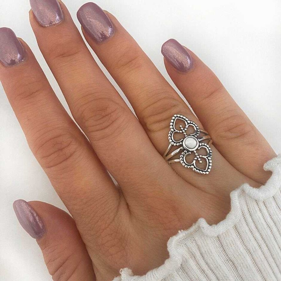 Ringen My Unique Style | Motherpearl Ring Blizz - 925 Zilver