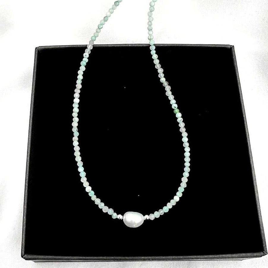 Kettingen My Unique Style | Amazonite Delight Ketting - 925 Zilver