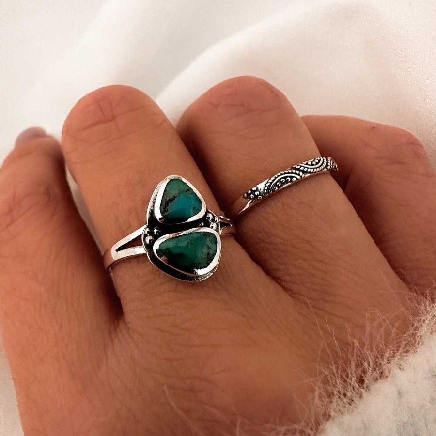 Ringen My Unique Style | Turquoise Ring Ryla - 925 Zilver