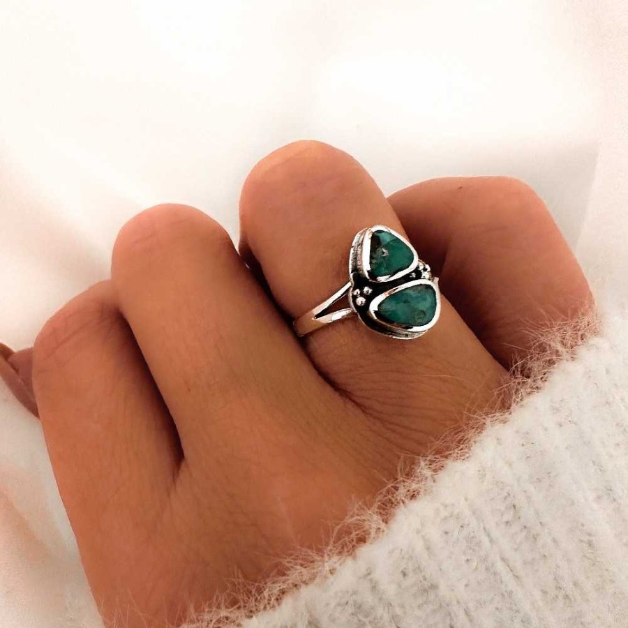 Ringen My Unique Style | Turquoise Ring Ryla - 925 Zilver