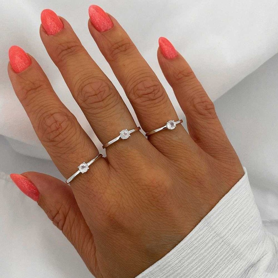 Ringen My Unique Style | Maansteen Ring Nora - 925 Zilver